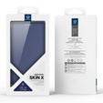 Pouzdro Dux Ducis pro Samsung Galaxy S25 Edge, Skin X Pro, MagSafe, námořnicky modré
