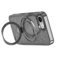 Pouzdro iPhone 16e, Glittery Magnetic Kickstand, černé