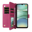 Flipové pouzdro pro Xiaomi Redmi A5, Crossbody Leather Wallet, kaštanové