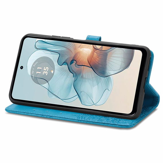Klopové pouzdro pro Motorola Moto G24 / G24 Power / G04, Mandala, modré