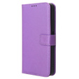Klopové pouzdro pro Xiaomi Redmi Note 12 4G, Wallet Smart Magnet, fialové