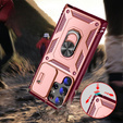 Pouzdro pro Samsung Galaxy S23 Ultra, CamShield Slide, růžové/ červené