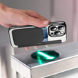 Klopové pouzdro pro iPhone 14 Pro, RFID Wallet MagSafe CamShield, černé