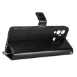 Klopové pouzdro pro Infinix Hot 12 Play 4G, Crazy Horse Wallet, černé