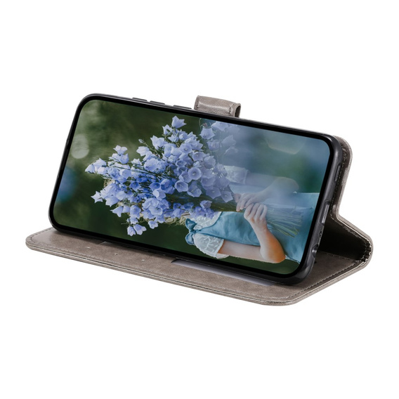 Klopové pouzdro pro Xiaomi Redmi Note 13 Pro 4G / Xiaomi Redmi Note 14S / Xiaomi Poco M6 Pro 4G, Mandala, šedé