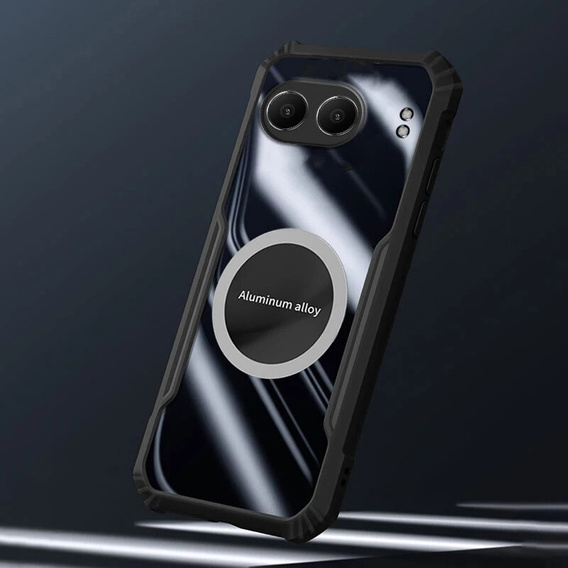Pouzdro pro OnePlus Nord 4, s magnetickou fólií, transparentní / černé