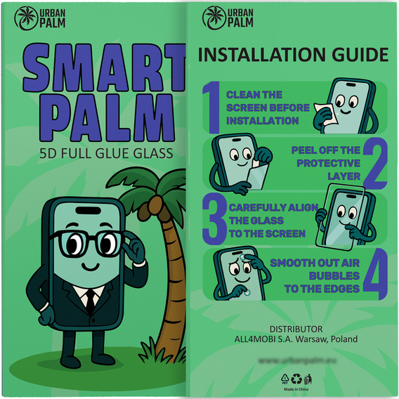 Tvrzené sklo 5D Full Glue Smart Palm pro Samsung Galaxy A15 4G/5G