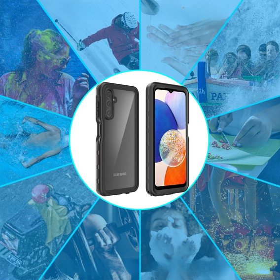 Vodotěsné pouzdro IP68 pro Samsung Galaxy A14 5G, černé