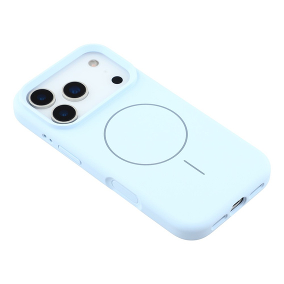 Silikonové pouzdro pro iPhone 17 Pro, pro MagSafe, proti nárazu, modré