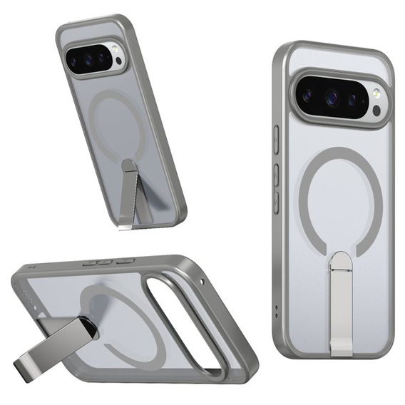 Hybridní pouzdro Fusion pro Google Pixel 10 Pro XL, pro MagSafe, se stojánkem, šedé