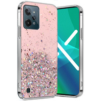 Pouzdro pro Realme C31, Glittery, růžové