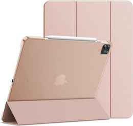 Pouzdro pro iPad Pro 12.9" 2022/2021/2020 (6/5/4 gen.), Smart Pencil, se slotem na stylus, růžové