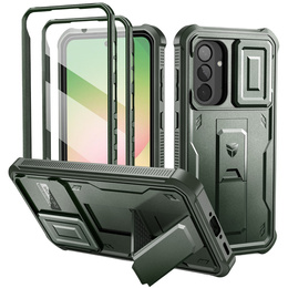 Pancéřové pouzdro pro Samsung Galaxy A56 5G, Dexnor Full Body (Two Frames), zelené