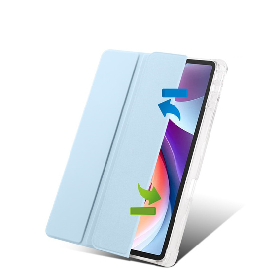 Pouzdro pro Lenovo Tab M11, Smartcase Hybrid, se slotem na stylus, modré