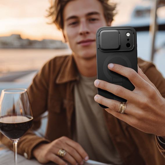 Ochranné pouzdro Tech-Protect Kevlar Aura s funkcí stojánku a MagSafe pro iPhone 17 Pro Max