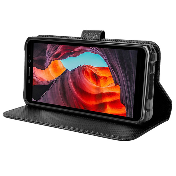 Klopové pouzdro pro Ulefone Armor X10 / X10 Pro, Wallet Smart Magnet Case, černé