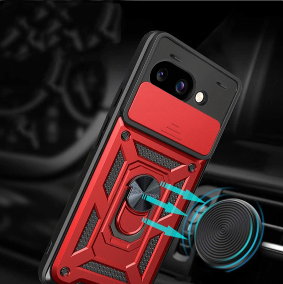 Pouzdro pro Google Pixel 9A, CamShield Slide, červené