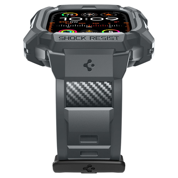 Etui Pasek SPIGEN do Apple Watch 4/5/6/7/SE 44/45mm, Rugged Armor Pro, Charcoal Grey