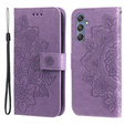 Klopové pouzdro pro Samsung Galaxy M34 5G, Mandala Flower, fialové