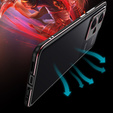 Pouzdro pro Xiaomi Redmi Note 13 Pro+, Armor Bumper, s krytem objektivu, černá / červená