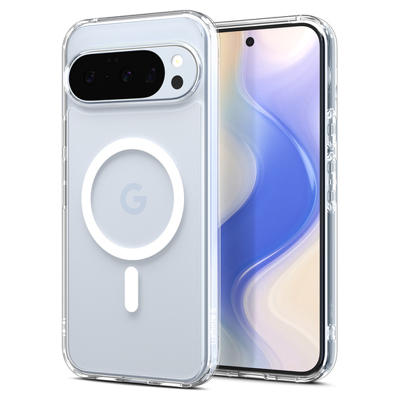 Spigen Ultra Hybrid MagSafe pouzdro pro Google Pixel 10 Pro XL, čiré/bílé
