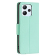 Klopové pouzdro pro Xiaomi Redmi 12 4G, Wallet Litchi Magnet, zelené
