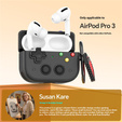 Retro pouzdro na konzoli se srdíčkem pro AirPods Pro 3