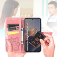 Klopové pouzdro pro Motorola Edge 60 / 60 Fusion, Butterfly, růžové rose gold