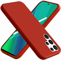 Pouzdro pro Samsung Galaxy S22 Ultra 5G, Silicone Lite, červené