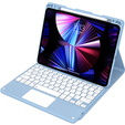 Pouzdro + klávesnice iPad Air 10.9 4 2020 / 5 2022, Touchpad, modré