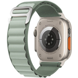 Nylonový řemínek pro Apple Watch 1/2/3/4/5/6/7/8/SE/ULTRA 42/44/45/49 mm, zelený