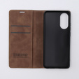 Pouzdro pro Oppo A78 4G, ERBORD Vintage peněženka s klopou, káva