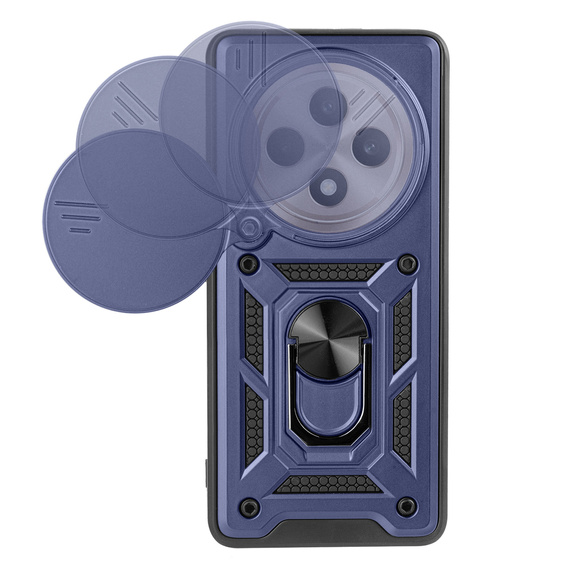 Pouzdro pro Oppo Reno 12FS / Oppo Reno 12F, CamShield Slide, modré