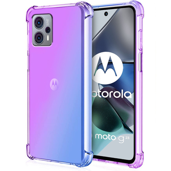Pouzdro pro Motorola Moto G23 / G13 4G, Gradient Dropproof, Fialová / modrá