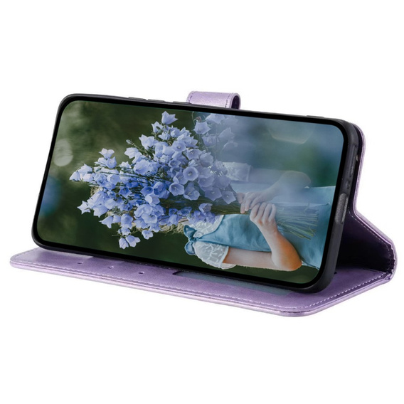 Klopové pouzdro pro Samsung Galaxy A35 5G, Mandala, fialové