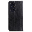 Flipové pouzdro pro Honor 200 Pro 5G, Split Leather, černé