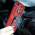 Pancéřové pouzdro pro iPhone 6/6S/7/8/SE 2020/SE 2022, Nox Case Ring, červené