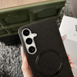 Pouzdro pro Samsung Galaxy A56 5G, Leather Hybrid MagSafe, černé