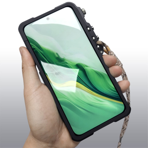 Pouzdro pro Infinix Note 40 Pro, Aluminium Alloy Bumper, černé