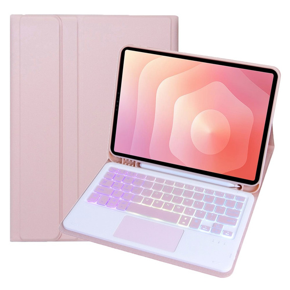 Pouzdro s podsvícenou klávesnicí Bluetooth a touchpadem pro Samsung Galaxy Tab S11