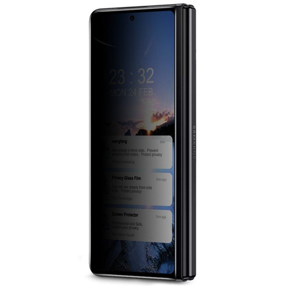 IMAK Privacy Tempered Glass pro Samsung Galaxy Z Fold4 5G - Black