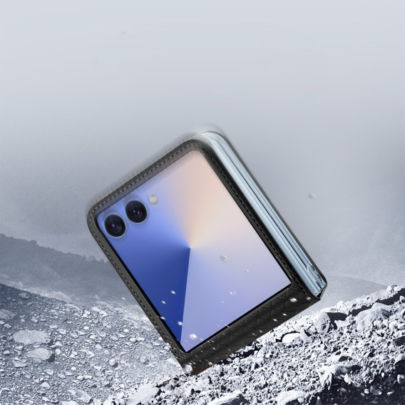 Pouzdro Dux Ducis pro Samsung Galaxy Z Flip7 5G, Bri, černé