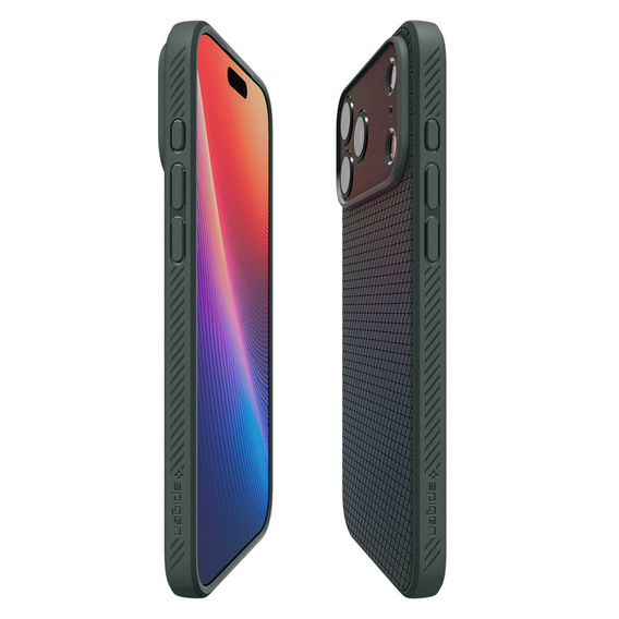 Pouzdro Spigen Liquid Air pro iPhone 17 Pro, Abyss Green