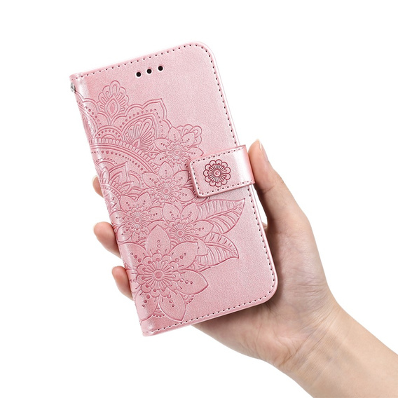 Klopové pouzdro pro Xiaomi Redmi Note 12 4G, Mandala Flower, růžové
