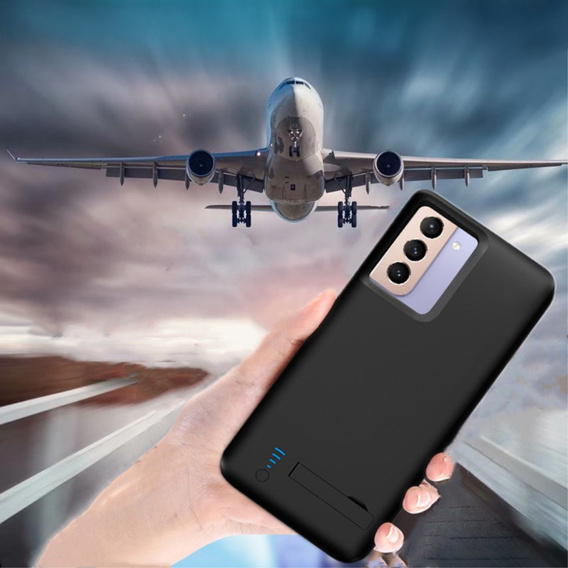4800mAh bateriové pouzdro pro Samsung Galaxy S22, černé