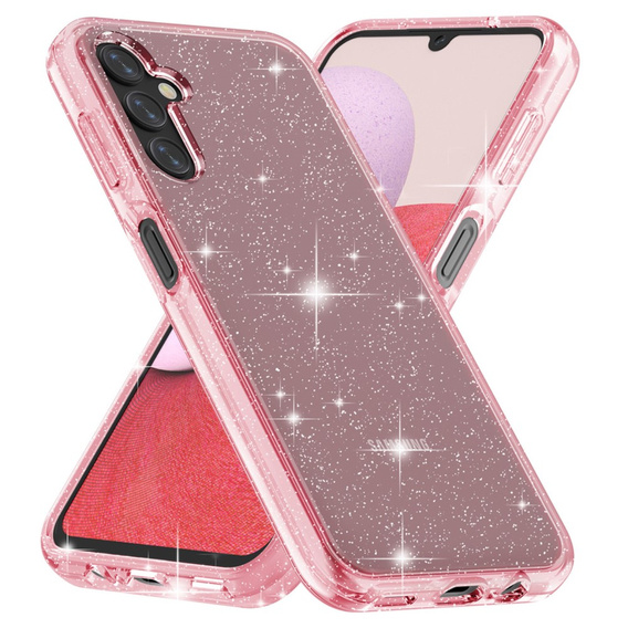 Pouzdro pro Samsung Galaxy A14 4G/5G, Glittery Powder, růžové