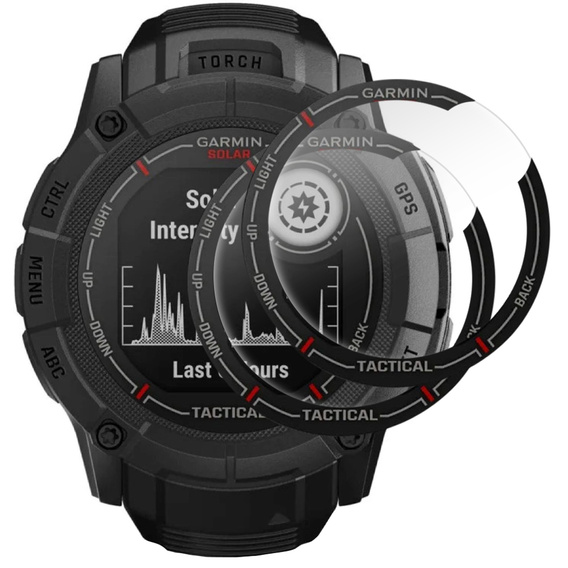 2x hybridní sklo ERBORD pro Garmin Instinct 2X