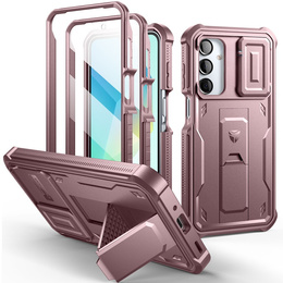 Pancéřové pouzdro pro Samsung Galaxy A16, Dexnor Full Body (Two Frames), růžové
