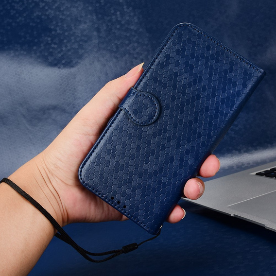 Flipové pouzdro pro Xiaomi Redmi Note 14 4G, Wallet Rhombus, modré