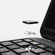 Pouzdro + klávesnice iPad 7/8/9 10.2 2019 / 2020 / 2021, NILLKIN Bumper Pen Slot, černé